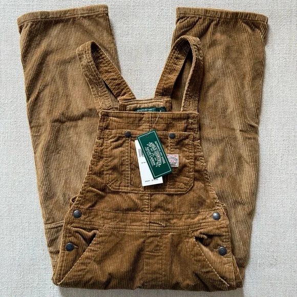 NWT Polo Country Ralph Lauren Boys Cotton Corduroy Overalls - Picture 5 of 7